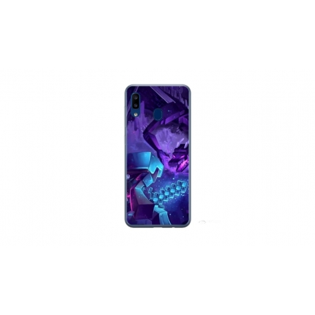 Husa personalizata tip carcasa HQPrint pentru Samsung Galaxy A40, model Ender Dragon, multicolor, S1D1M0304