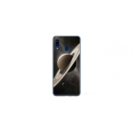 Husa personalizata tip carcasa HQPrint pentru Samsung Galaxy A40, model Planet 2, multicolor, S1D1M0348
