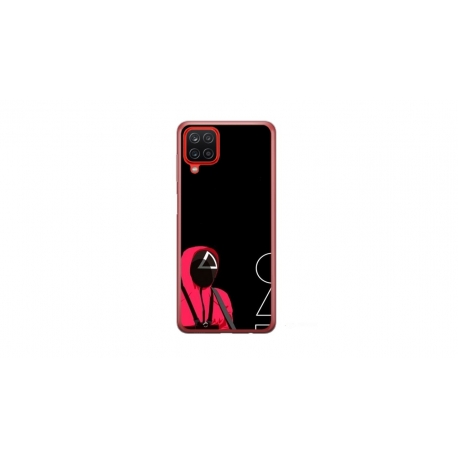 Husa personalizata tip carcasa HQPrint pentru Samsung Galaxy A12, model Squid Game 5, multicolor, S1D1M0177