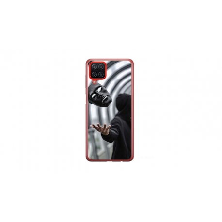 Husa personalizata tip carcasa HQPrint pentru Samsung Galaxy A12, model Mask, multicolor, S1D1M0199