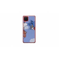 Husa personalizata tip carcasa HQPrint pentru Samsung Galaxy A12, model Tom and Jerry 1, multicolor, S1D1M0203