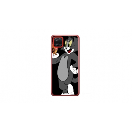 Husa personalizata tip carcasa HQPrint pentru Samsung Galaxy A12, model Tom and Jerry 2, multicolor, S1D1M0204