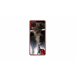 Husa personalizata tip carcasa HQPrint pentru Samsung Galaxy A12, model Bull, multicolor, S1D1M0205