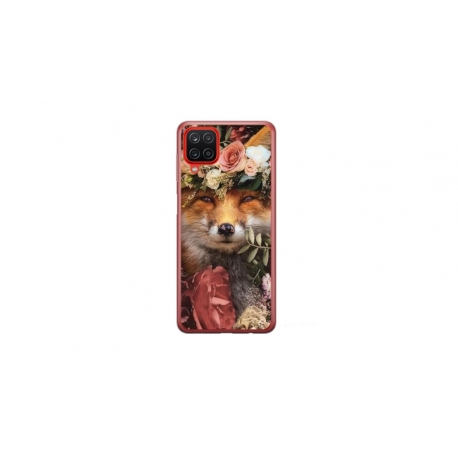 Husa personalizata tip carcasa HQPrint pentru Samsung Galaxy A12, model Fox, multicolor, S1D1M0213