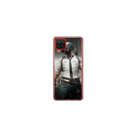 Husa personalizata tip carcasa HQPrint pentru Samsung Galaxy A12, model PUBG 1, multicolor, S1D1M0214
