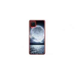 Husa personalizata tip carcasa HQPrint pentru Samsung Galaxy A12, model Moon Sky, multicolor, S1D1M0228
