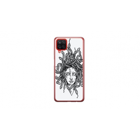 Husa personalizata tip carcasa HQPrint pentru Samsung Galaxy A12, model Medusa 2, multicolor, S1D1M0230