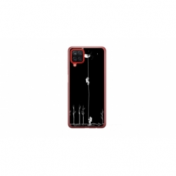 Husa personalizata tip carcasa HQPrint pentru Samsung Galaxy A12, model Climbing to the Moon, multicolor, S1D1M0233