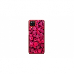 Husa personalizata tip carcasa HQPrint pentru Samsung Galaxy A12, model Zmeura, multicolor, S1D1M0234