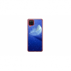 Husa personalizata tip carcasa HQPrint pentru Samsung Galaxy A12, model Pana, multicolor, S1D1M0236