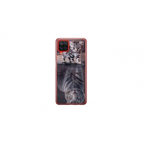 Husa personalizata tip carcasa HQPrint pentru Samsung Galaxy A12, model Tiger, multicolor, S1D1M0242