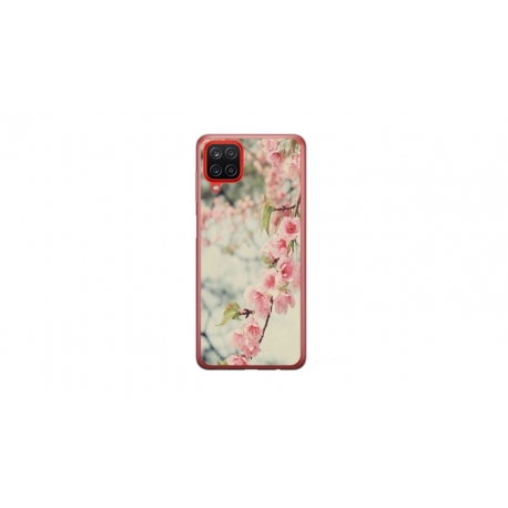 Husa personalizata tip carcasa HQPrint pentru Samsung Galaxy A12, model Flowers 18, multicolor, S1D1M0245