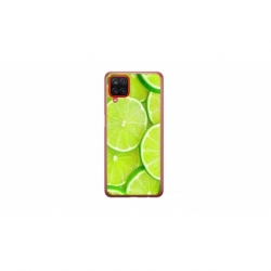Husa personalizata tip carcasa HQPrint pentru Samsung Galaxy A12, model Lime, multicolor, S1D1M0253