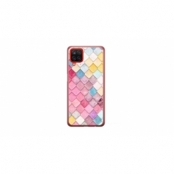 Husa personalizata tip carcasa HQPrint pentru Samsung Galaxy A12, model Color Scales, multicolor, S1D1M0258