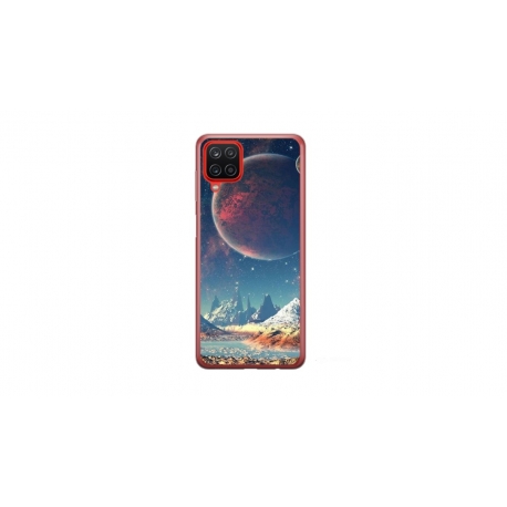 Husa personalizata tip carcasa HQPrint pentru Samsung Galaxy A12, model Alien Planet, multicolor, S1D1M0264