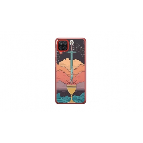 Husa personalizata tip carcasa HQPrint pentru Samsung Galaxy A12, model Tarrot, multicolor, S1D1M0267