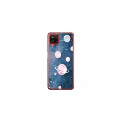 Husa personalizata tip carcasa HQPrint pentru Samsung Galaxy A12, model Solar System, multicolor, S1D1M0313