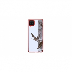 Husa personalizata tip carcasa HQPrint pentru Samsung Galaxy A12, model Birds, multicolor, S1D1M0314