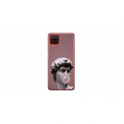 Husa personalizata tip carcasa HQPrint pentru Samsung Galaxy A12, model Bubble Gum Statue, multicolor, S1D1M0317