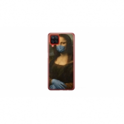 Husa personalizata tip carcasa HQPrint pentru Samsung Galaxy A12, model Covid Mona Lisa, multicolor, S1D1M0327