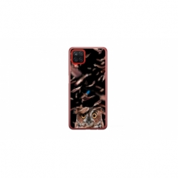 Husa personalizata tip carcasa HQPrint pentru Samsung Galaxy A12, model Owl, multicolor, S1D1M0334
