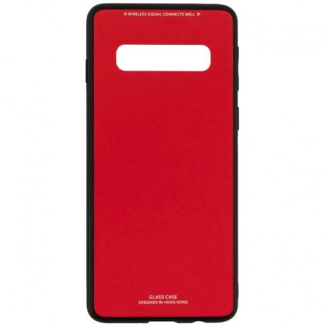 Husa SAMSUNG Galaxy S10 Plus - Glass (Rosu)