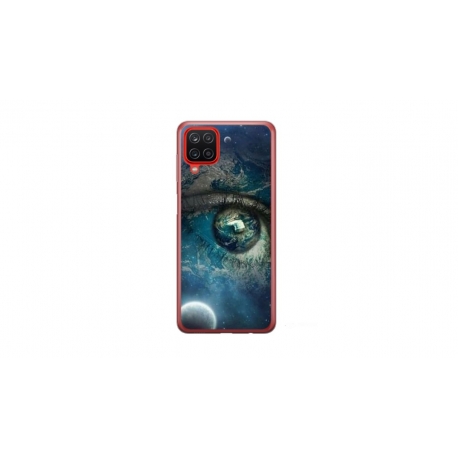 Husa personalizata tip carcasa HQPrint pentru Samsung Galaxy A12, model Abstract 3, multicolor, S1D1M0362