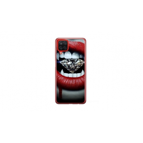 Husa personalizata tip carcasa HQPrint pentru Samsung Galaxy A12, model Diamond Vampire, multicolor, S1D1M0370