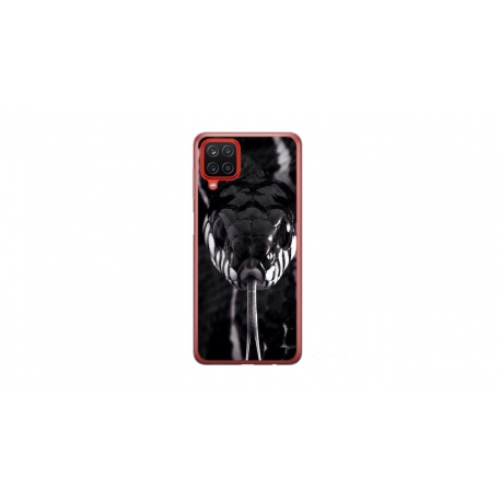 Husa personalizata tip carcasa HQPrint pentru Samsung Galaxy A12, model Snake, multicolor, S1D1M0378