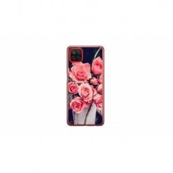 Husa personalizata tip carcasa HQPrint pentru Samsung Galaxy A12, model Flowers 22, multicolor, S1D1M0379