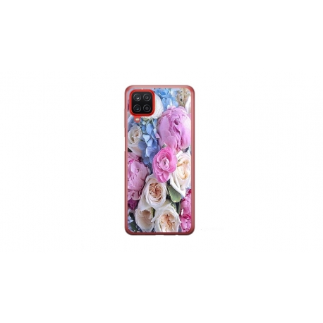 Husa personalizata tip carcasa HQPrint pentru Samsung Galaxy A12 5G, model Flowers 1, multicolor, S1D1M0026