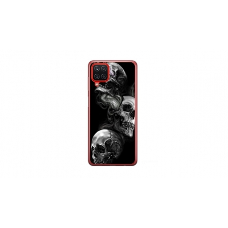 Husa personalizata tip carcasa HQPrint pentru Samsung Galaxy A12 5G, model Skulls, multicolor, S1D1M0032