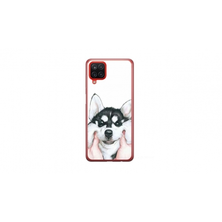 Husa personalizata tip carcasa HQPrint pentru Samsung Galaxy A12 5G, model Fluffy Dog, multicolor, S1D1M0033