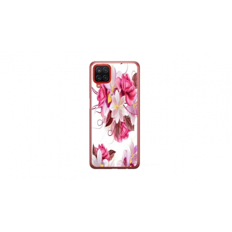 Husa personalizata tip carcasa HQPrint pentru Samsung Galaxy A12 5G, model Flowers 4, multicolor, S1D1M0040