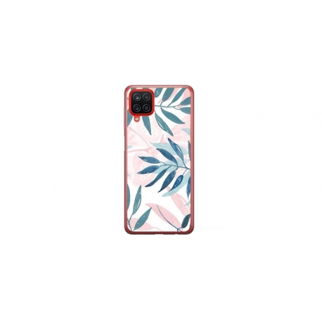 Husa personalizata tip carcasa HQPrint pentru Samsung Galaxy A12 5G, model Leaf Design 1, multicolor, S1D1M0044