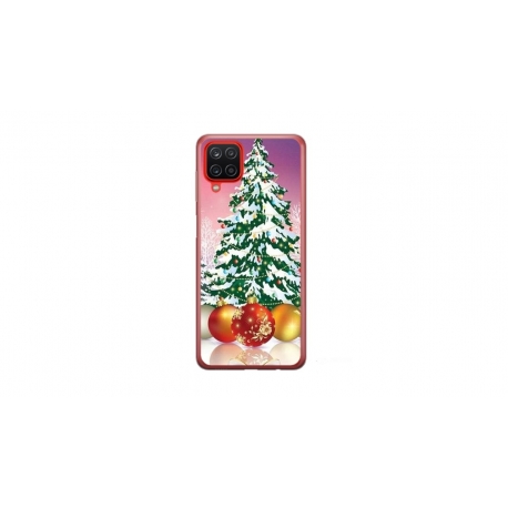 Husa personalizata tip carcasa HQPrint pentru Samsung Galaxy A12 5G, model Christmas Tree 1, multicolor, S1D1M0057