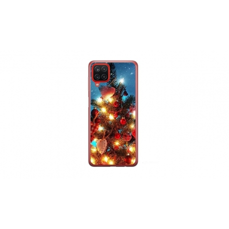 Husa personalizata tip carcasa HQPrint pentru Samsung Galaxy A12 5G, model Christmas Tree 2, multicolor, S1D1M0058