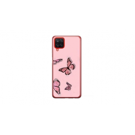 Husa personalizata tip carcasa HQPrint pentru Samsung Galaxy A12 5G, model Butterfly 7, multicolor, S1D1M0076