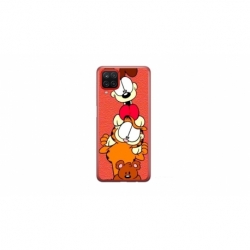 Husa personalizata tip carcasa HQPrint pentru Samsung Galaxy A12 5G, model Garfield, multicolor, S1D1M0085