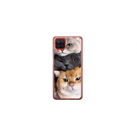 Husa personalizata tip carcasa HQPrint pentru Samsung Galaxy A12 5G, model Cats, multicolor, S1D1M0116