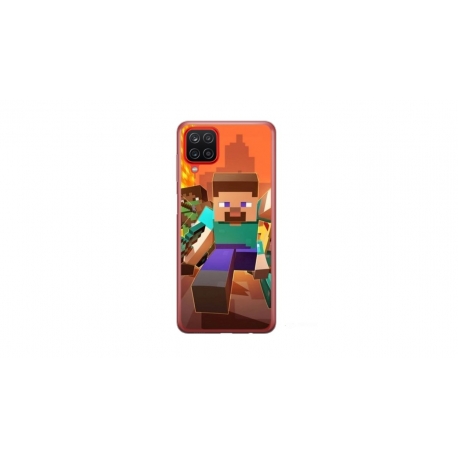 Husa personalizata tip carcasa HQPrint pentru Samsung Galaxy A12 5G, model Minecraft 1, multicolor, S1D1M0125