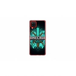 Husa personalizata tip carcasa HQPrint pentru Samsung Galaxy A12 5G, model Minecraft 2, multicolor, S1D1M0126