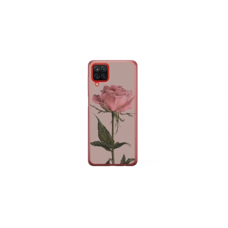 Husa personalizata tip carcasa HQPrint pentru Samsung Galaxy A12 5G, model Flowers 8, multicolor, S1D1M0141