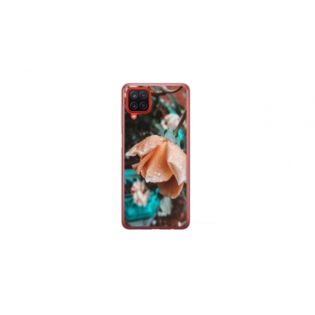 Husa personalizata tip carcasa HQPrint pentru Samsung Galaxy A12 5G, model Flowers 10, multicolor, S1D1M0149
