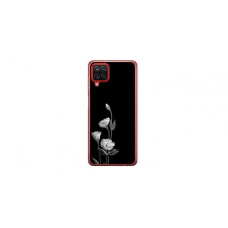Husa personalizata tip carcasa HQPrint pentru Samsung Galaxy A12 5G, model Abstract Flowers, multicolor, S1D1M0216