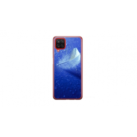 Husa personalizata tip carcasa HQPrint pentru Samsung Galaxy A12 5G, model Pana, multicolor, S1D1M0236