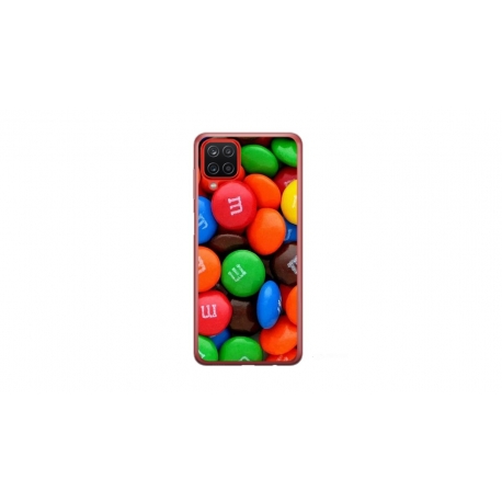 Husa personalizata tip carcasa HQPrint pentru Samsung Galaxy A12 5G, model MandM, multicolor, S1D1M0257
