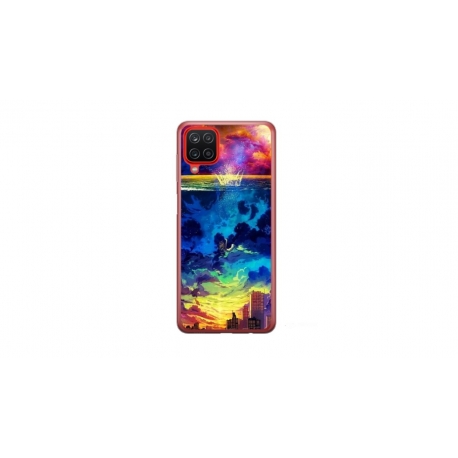 Husa personalizata tip carcasa HQPrint pentru Samsung Galaxy A12 5G, model Abstract City, multicolor, S1D1M0263