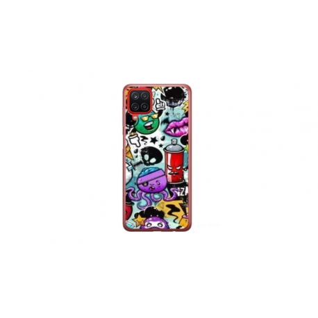 Husa personalizata tip carcasa HQPrint pentru Samsung Galaxy A12 5G, model Grafitti, multicolor, S1D1M0289
