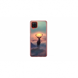 Husa personalizata tip carcasa HQPrint pentru Samsung Galaxy A12 5G, model Antlers, multicolor, S1D1M0303